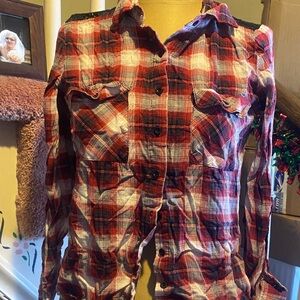 Women’s Red Plaid Shirt